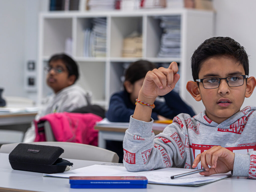 Pupil during a Pillai Tutors class