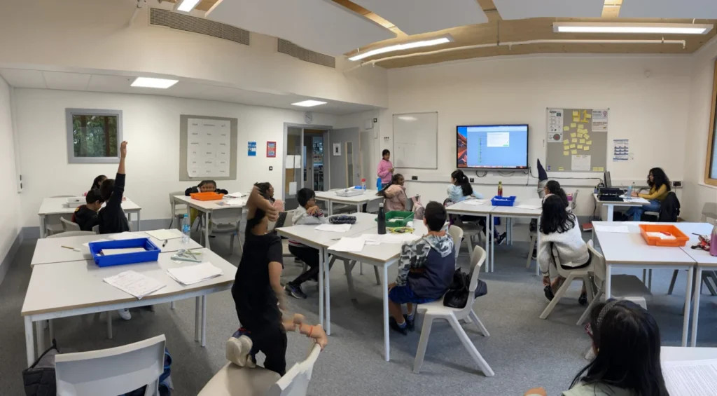Pupils learning in a Pillai Tutors class